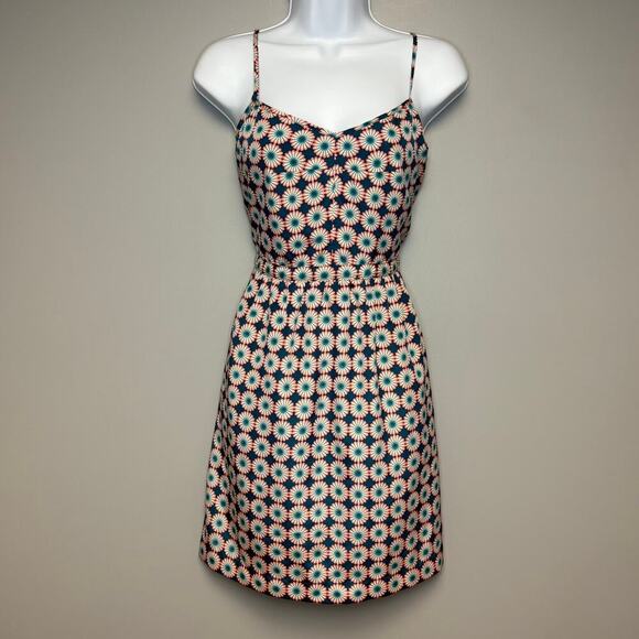J.Crew Factory Seaside Floral Print Cami Festival Beach Sundress Sz 6 - Picture 1 of 6